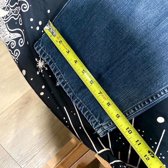 Levi's 569 Straight Jeans Men 36x31 Blue Cotton Denim Loose Baggy Faded Workwear - Picture 5 of 6